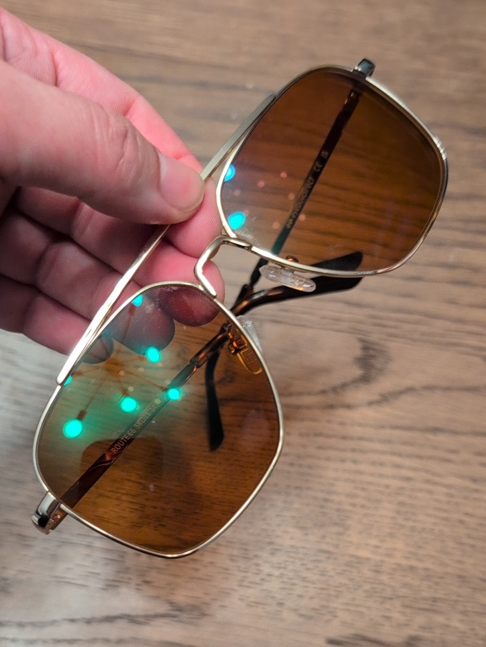 Route 66 Gold Frame Prescription  Sunglasses